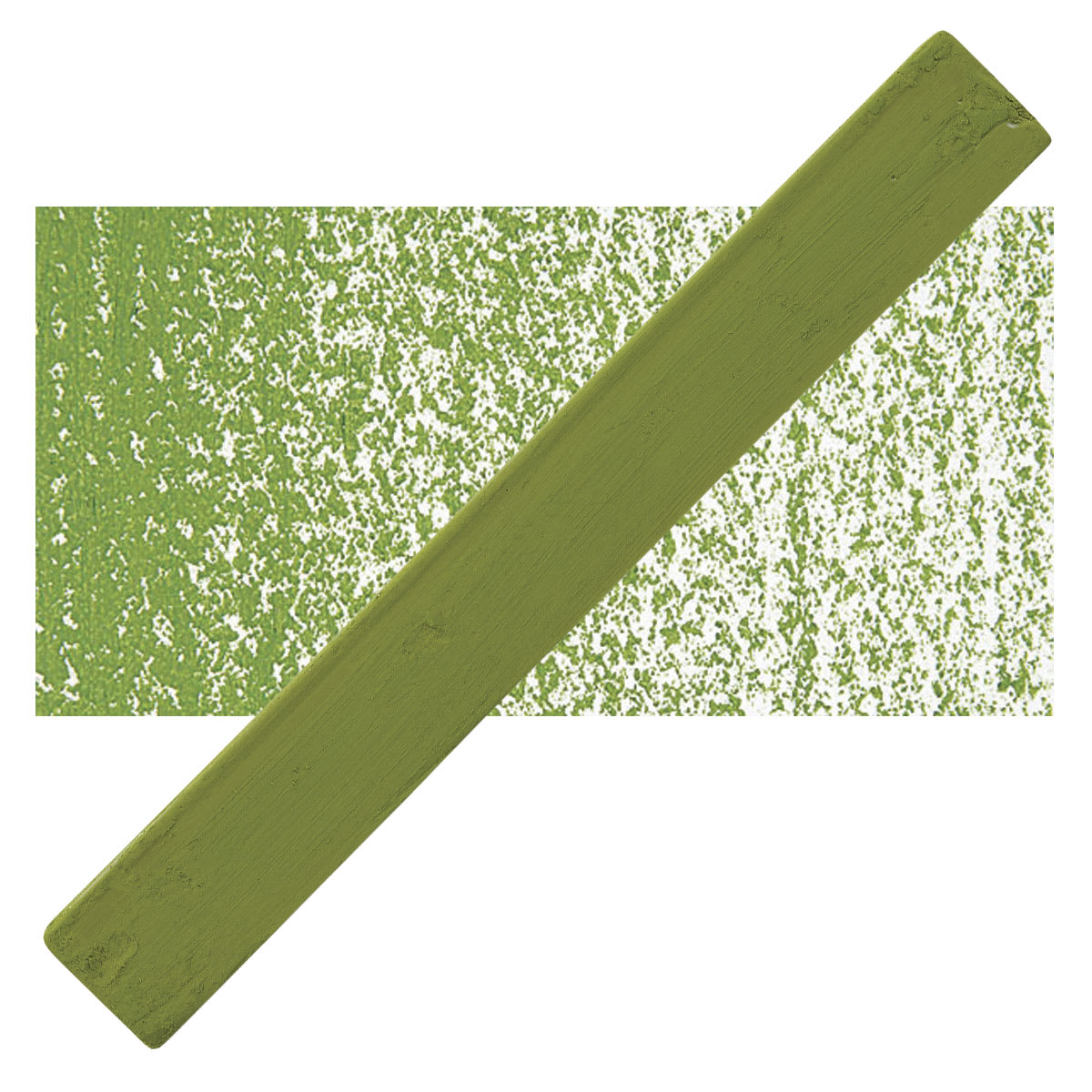 Holbein Artists’ Oil Pastel - Oxide of Olive 1 oil pastel and swatch
