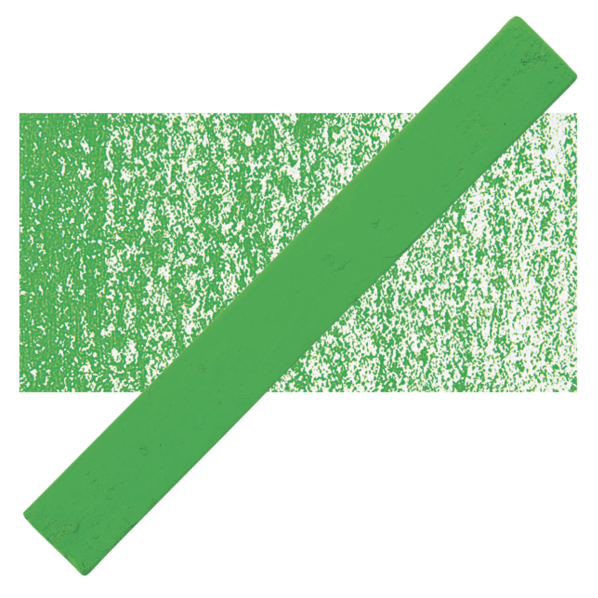 Holbein Artists’ Oil Pastel - Permanent Green 1 oil pastel and swatch