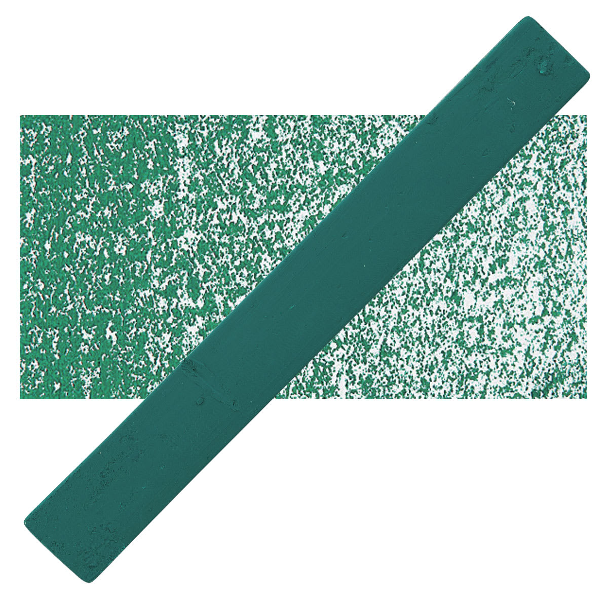Holbein Artists’ Oil Pastel - Viridian 1 oil pastel and swatch