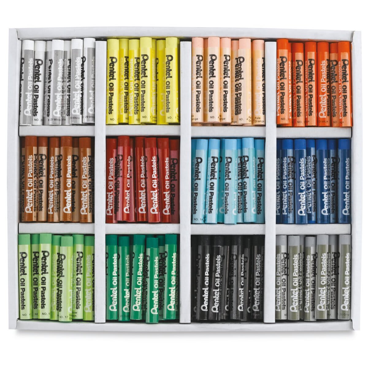 Pentel Oil Pastel Set - Assorted Colors, Set of 432, Inside Package