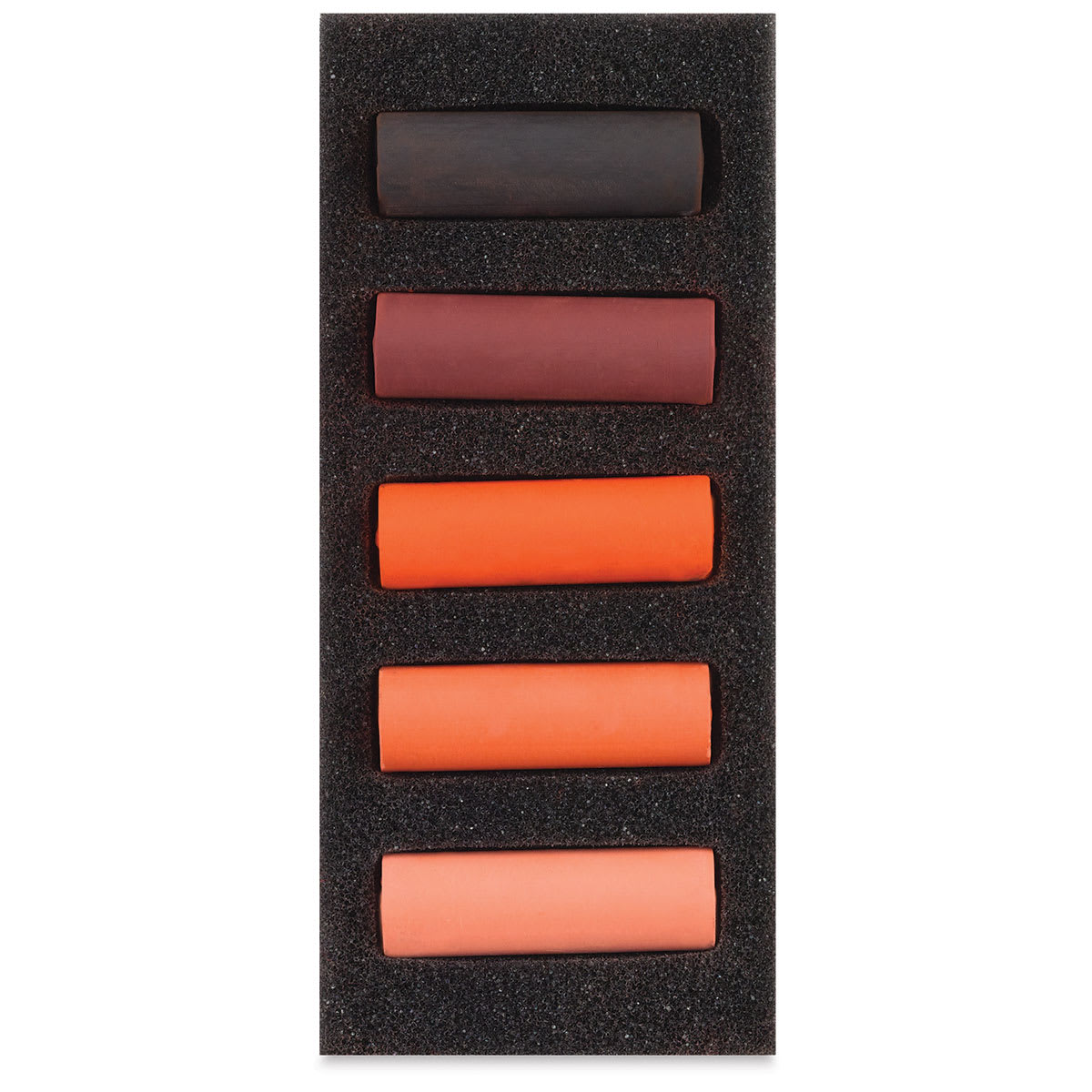 Rembrandt Soft Pastels Set of 5, Rich Oranges, Half-Sticks. In package.