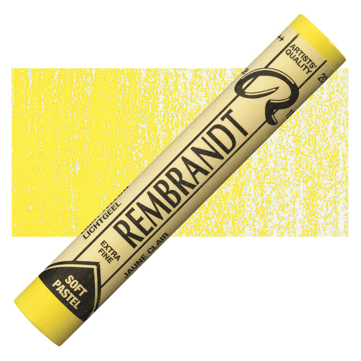 Rembrandt Soft Pastel - Light Yellow 201.5 pastel and swatch