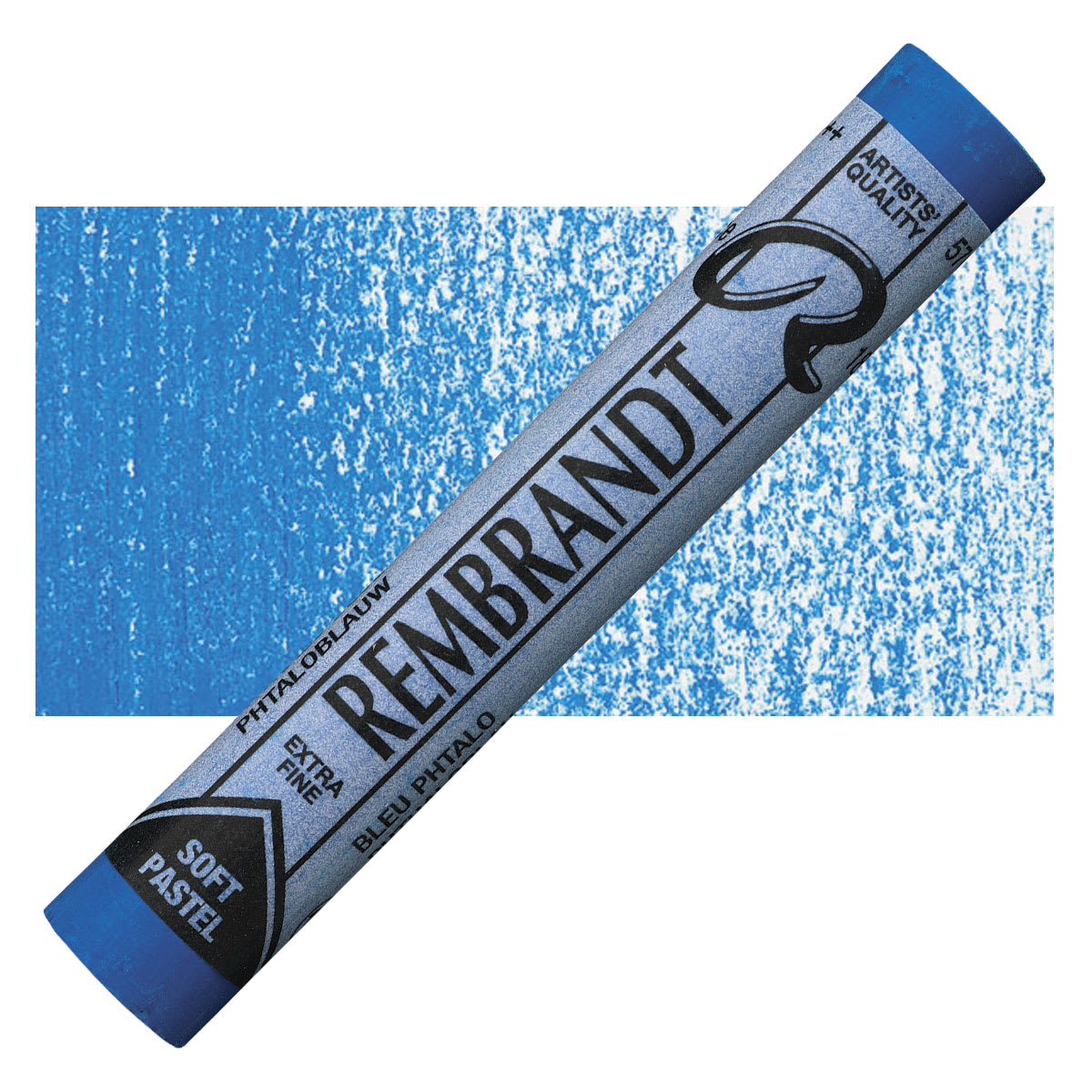 Rembrandt Soft Pastel - Phthalo Blue 570.5 pastel and swatch