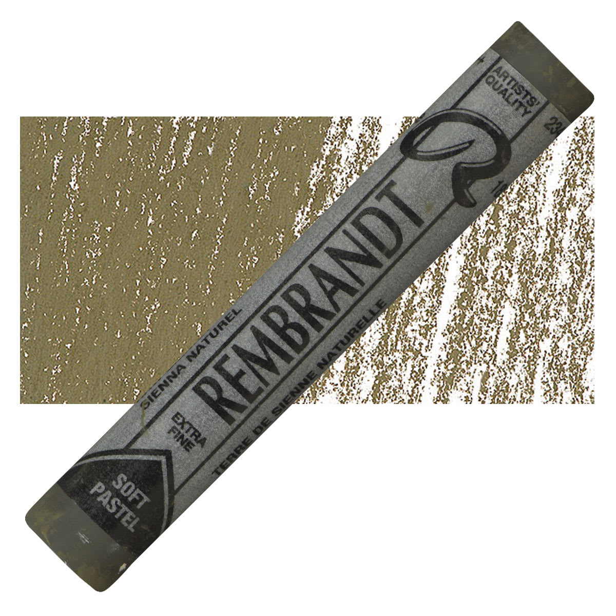 Rembrandt Soft Pastel - Raw Sienna 234.1 pastel and swatch