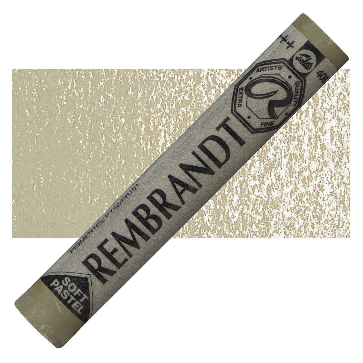 Rembrandt Soft Pastel - Raw Umber 408.9 pastel and swatch