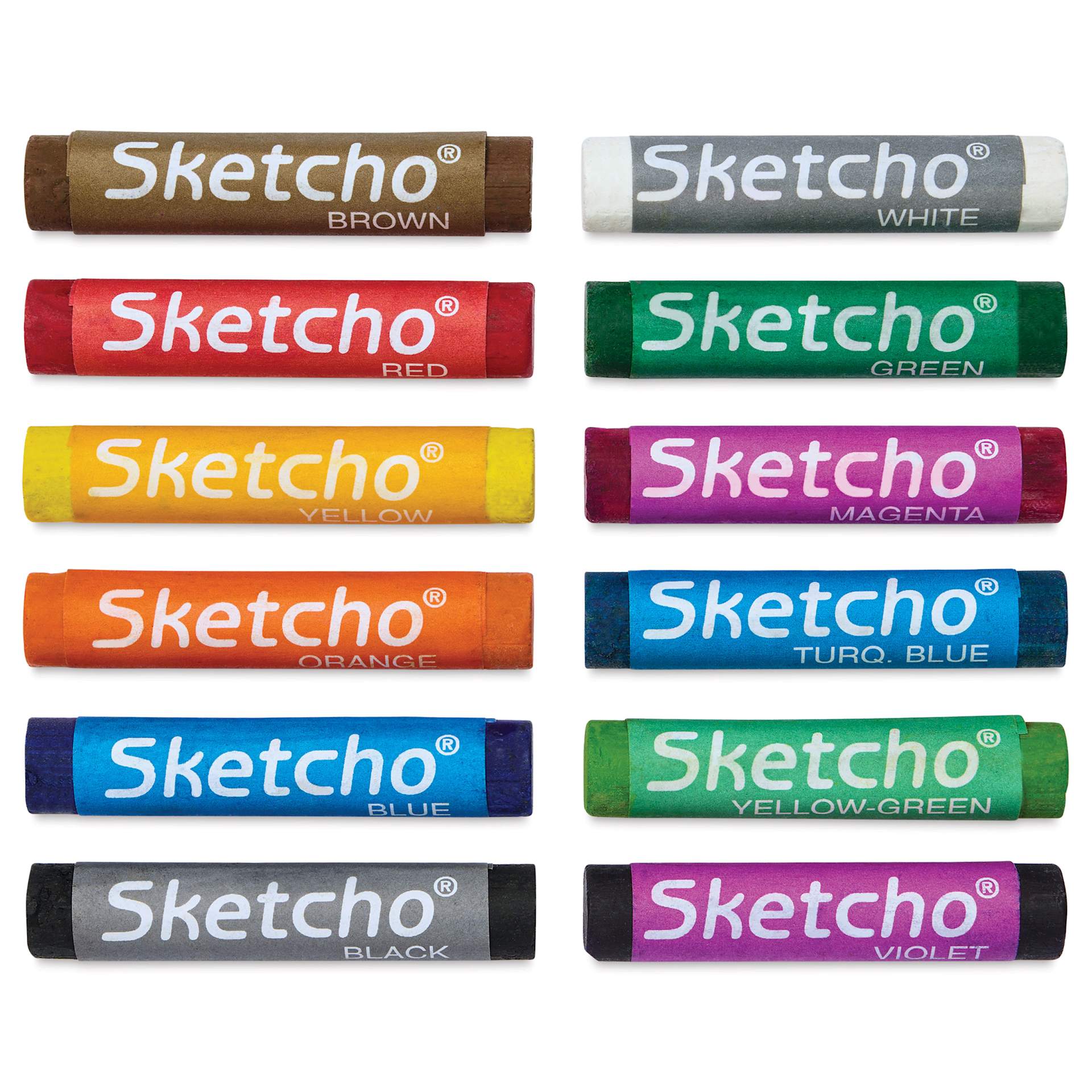 Prang Gallery Sketcho Oil Pastel Crayons - Assorted Colors, Set of 12