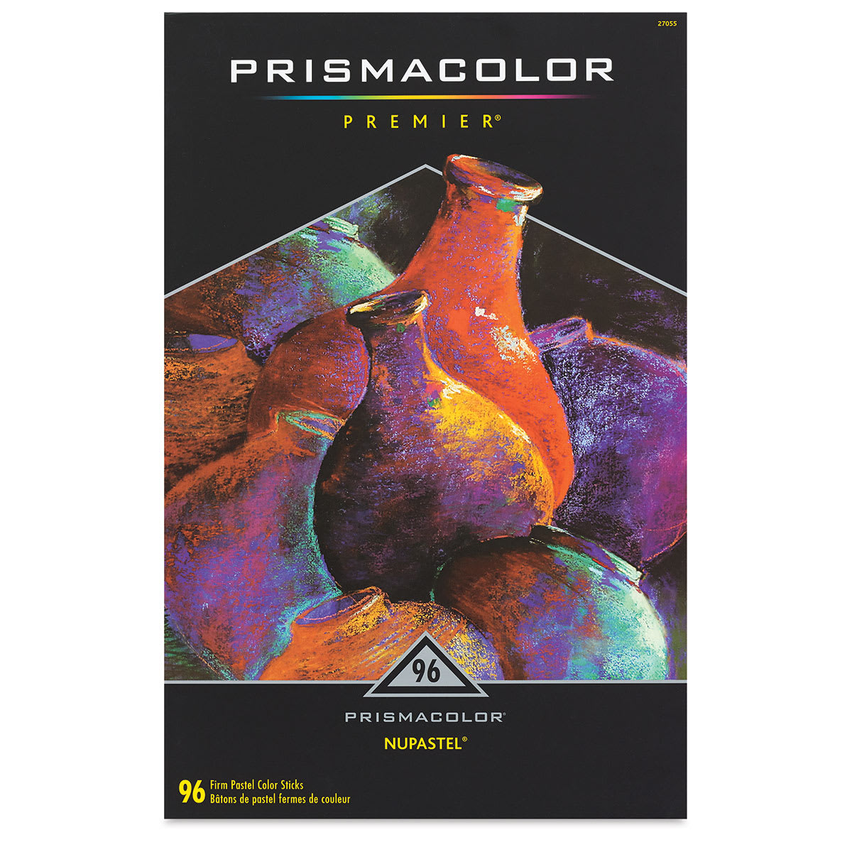 Prismacolor Premier NuPastel Color Sticks - Assorted Colors, Set of 96, front of the packaging Prismacolor Premier NuPastel Color Sticks - Assorted Colors, Set of 96, front of the packaging