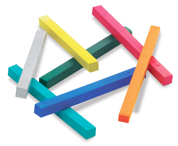 Prismacolor NuPastel Color Sticks - Jumble of seven various colors of sticks. Prismacolor NuPastel Color Sticks - Jumble of seven various colors of sticks.
