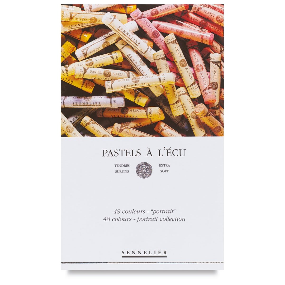 Sennelier Soft Pastels - Set of 48, Portrait Colors (front of box)