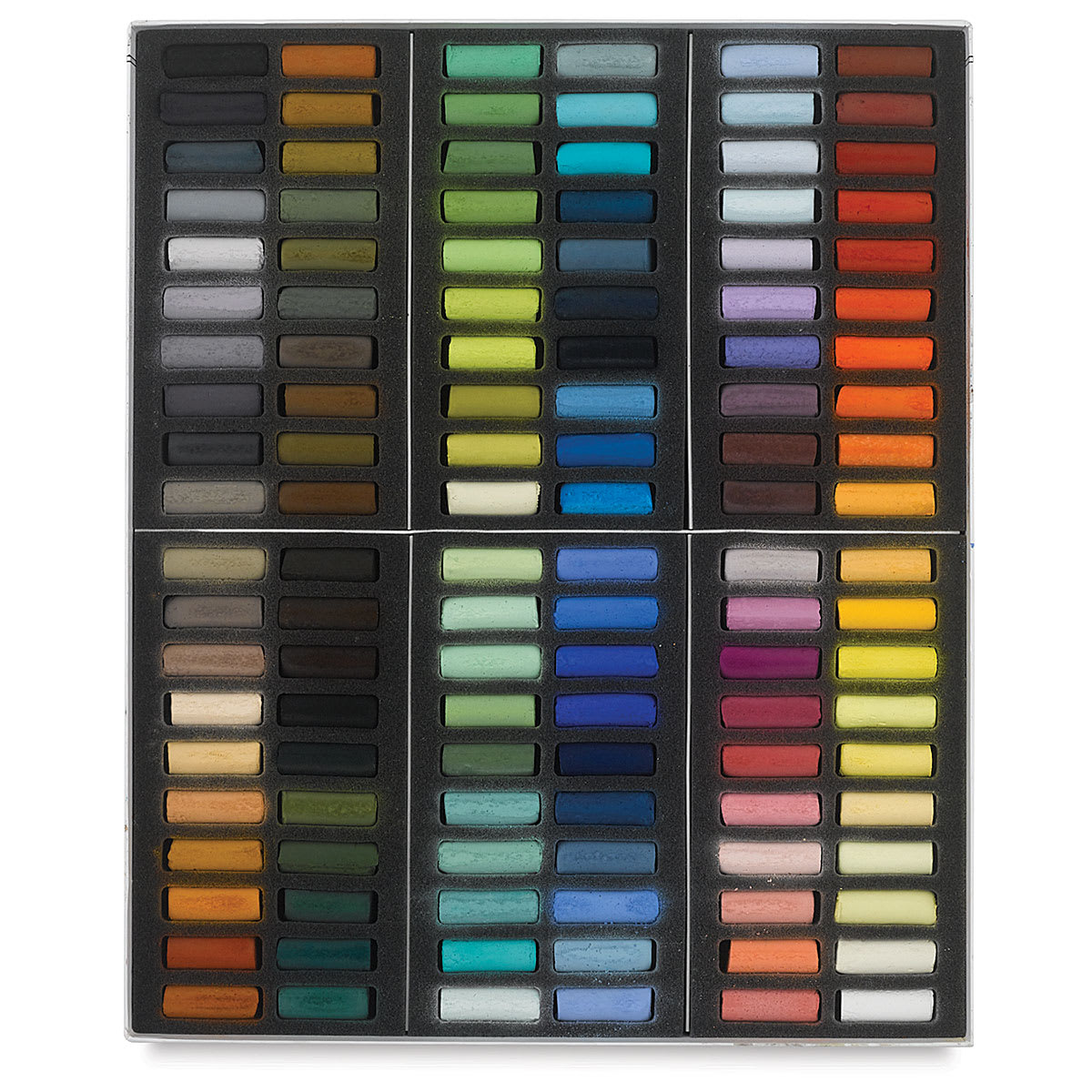 Sennelier Soft Pastels - Set of 120, Paris Colors, Half Sticks (box open to show contents) Sennelier Soft Pastels - Set of 120, Paris Colors, Half Sticks (box open to show contents)