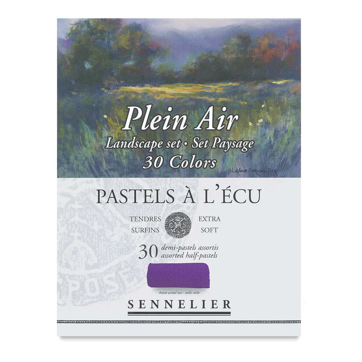 Sennelier Soft Pastels - Set of 30, Landscape Colors, Half Sticks (front of box)