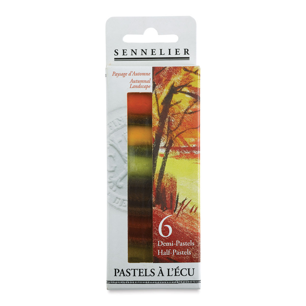 Sennelier Soft Pastels - Set of 6, Autumn Landscape, Half-Sticks (front of package)