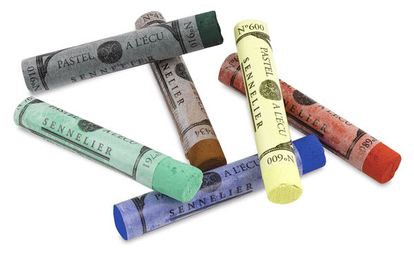 Sennelier Soft Pastels and Sets - Several colors of Full Sticks loosely stacked