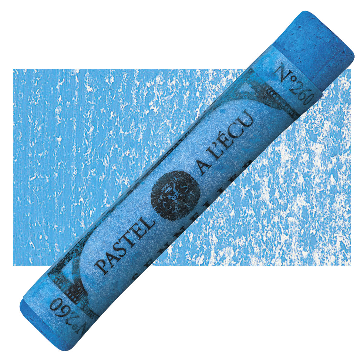 Sennelier Soft Pastel - Cerulean Blue 260 pastel and swatch