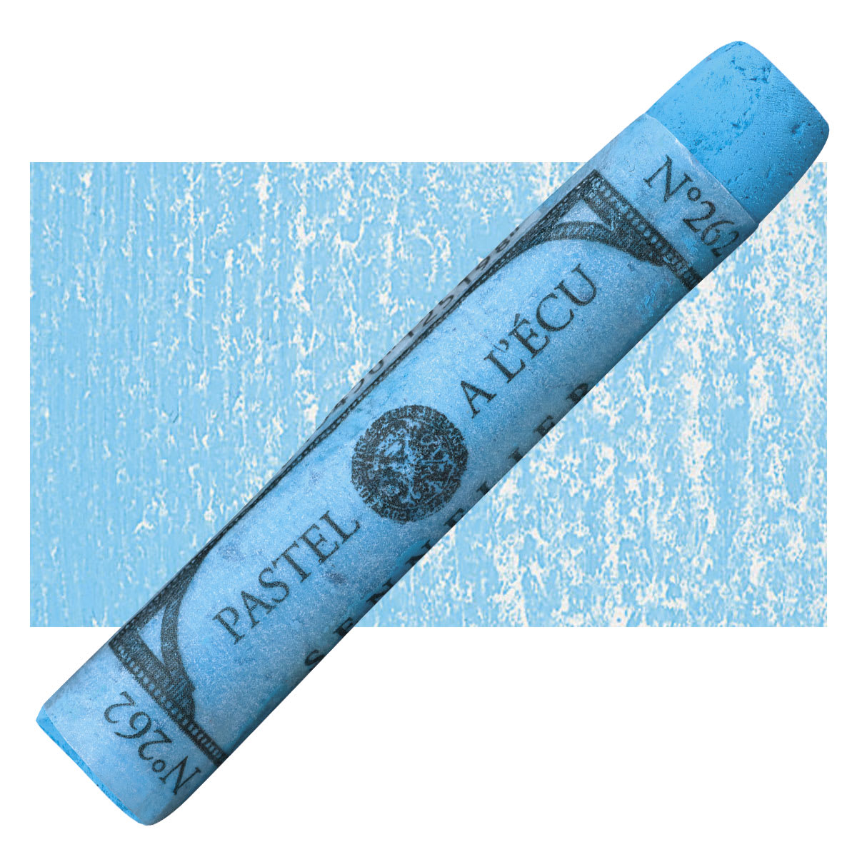 Sennelier Soft Pastel - Cerulean Blue 262 pastel and swatch