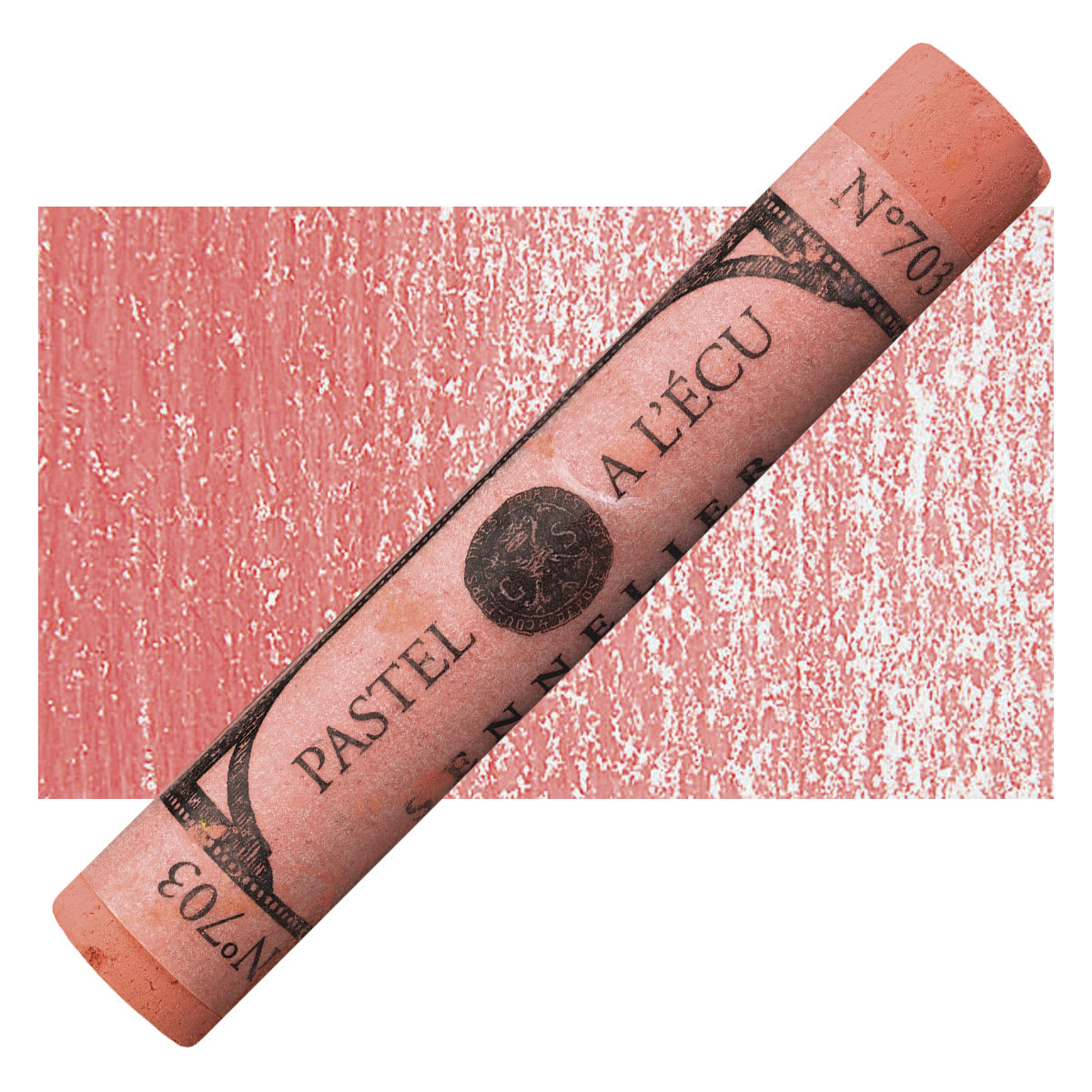Sennelier Soft Pastel - Geranium Lake 703 pastel and swatch