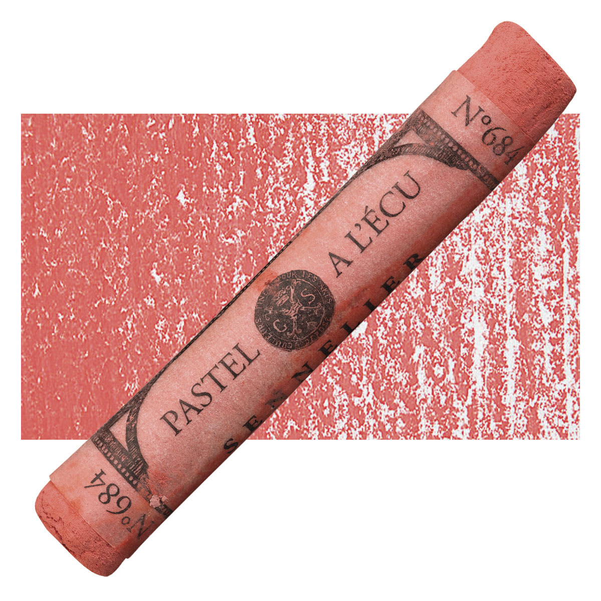 Sennelier Soft Pastel - Helios Red pastel and swatch