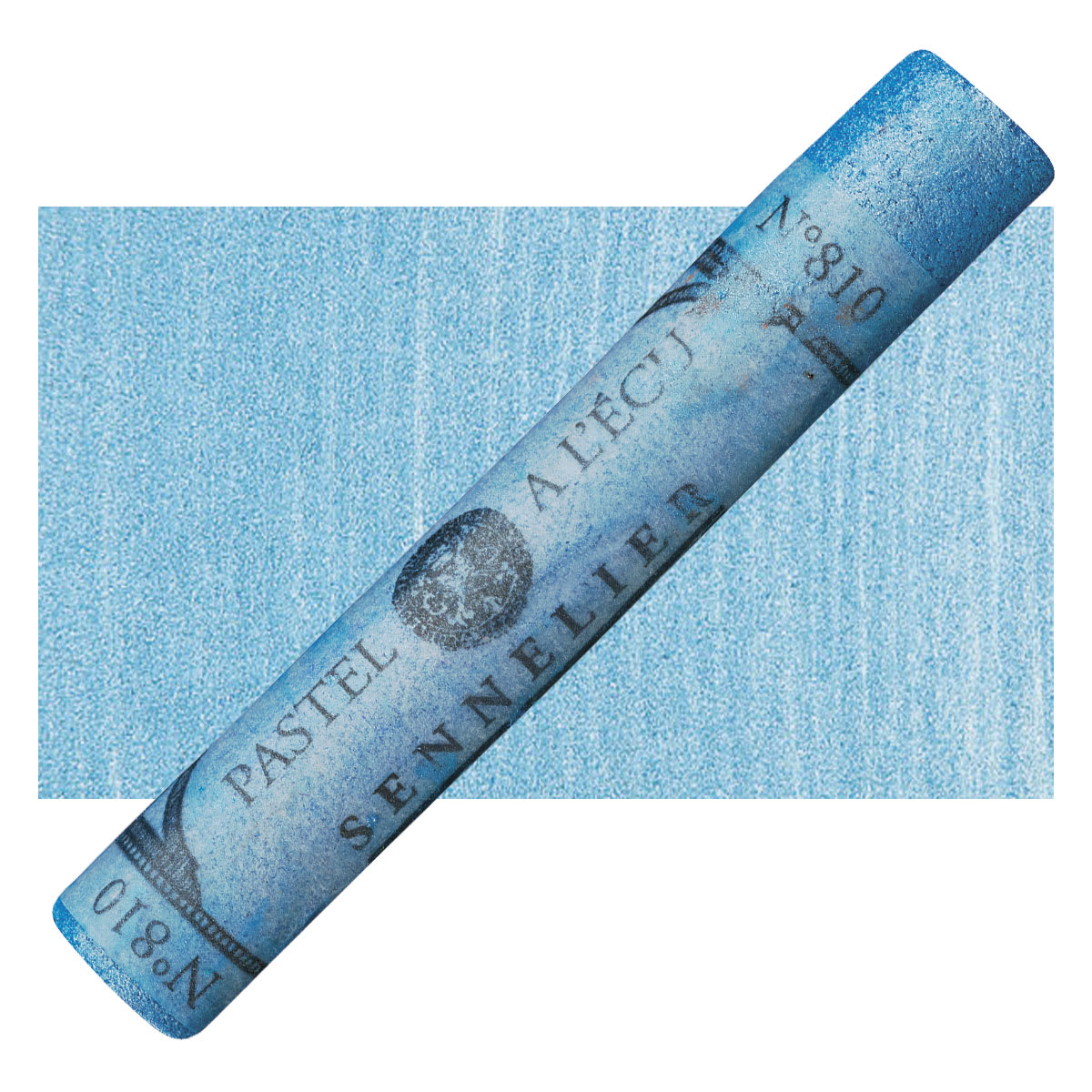Sennelier Soft Pastel - Iridescent Cerulean Blue pastel and swatch