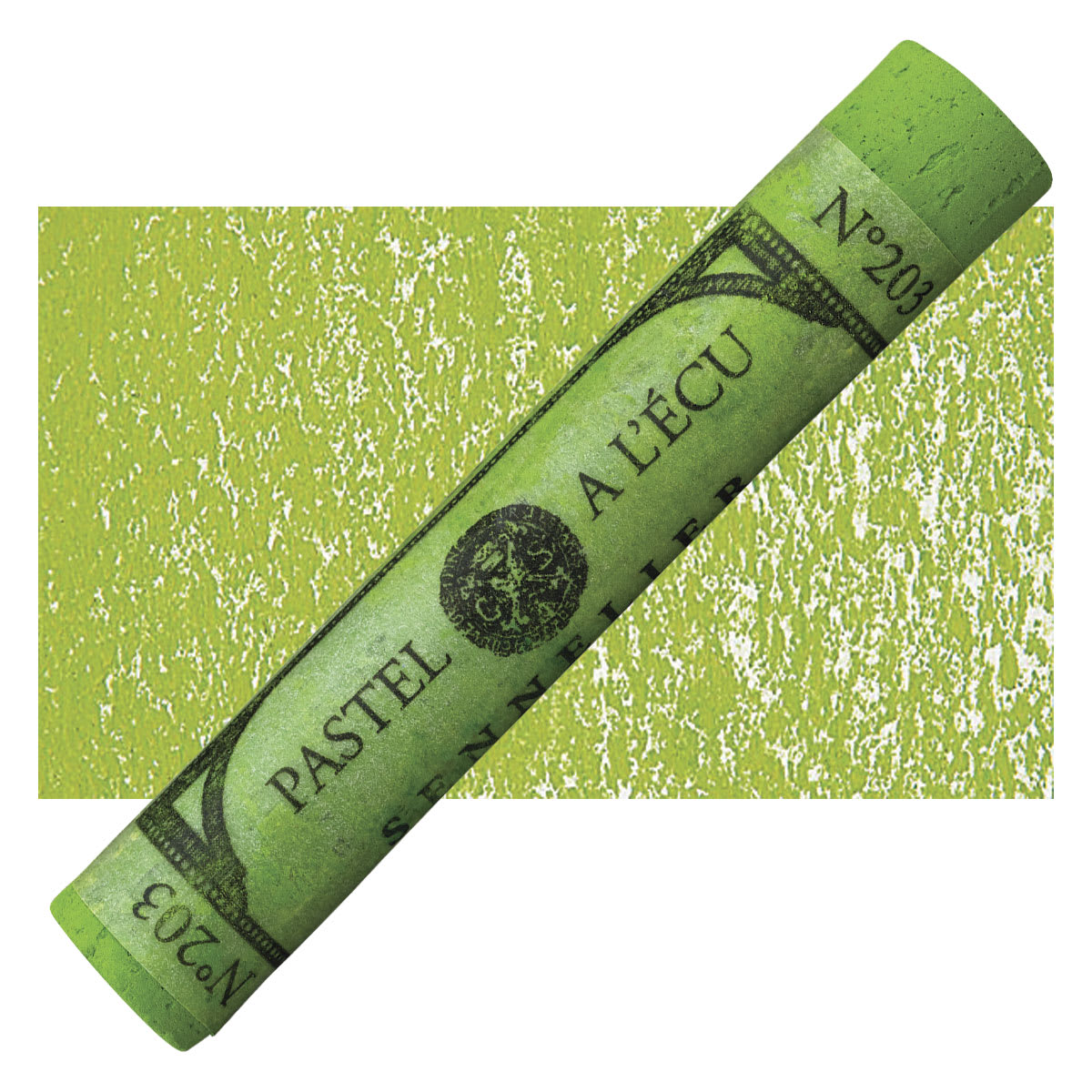 Sennelier Soft Pastel - Leaf Green 203 pastel and swatch