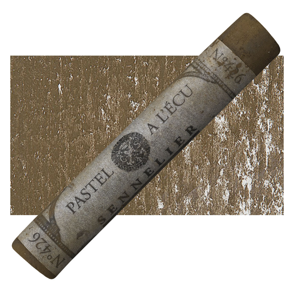 Sennelier Soft Pastel - Reddish Brown Grey 426 pastel and swatch