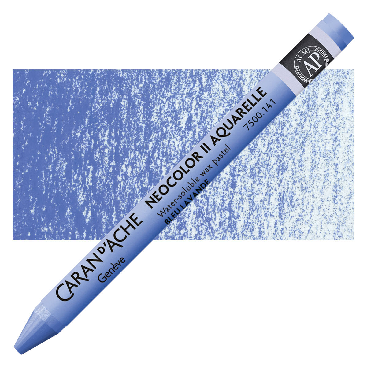 Caran d'Ache Neocolor II Aquarelle Artists' Pastel - Sky Blue pastel and swatch