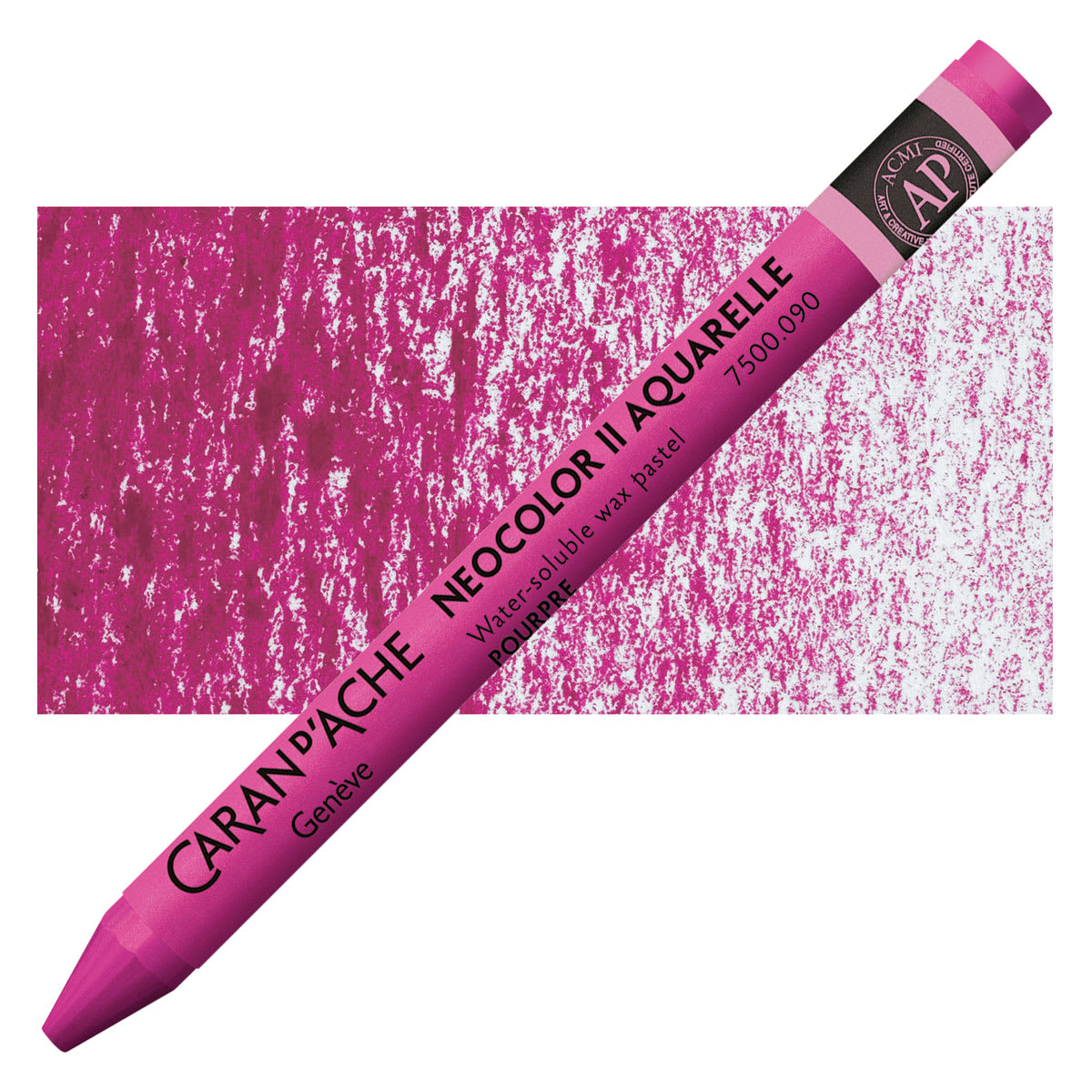 Caran d'Ache Neocolor II Aquarelle Artists' Pastel - Purple pastel and swatch