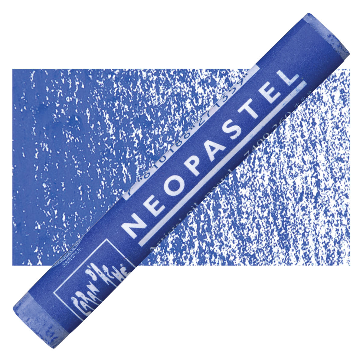 Caran d'Ache Neopastel - Blue pastel and swatch