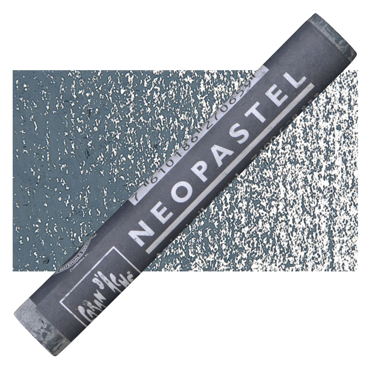 Caran d'Ache Neopastel - Grayish Black pastel and swatch