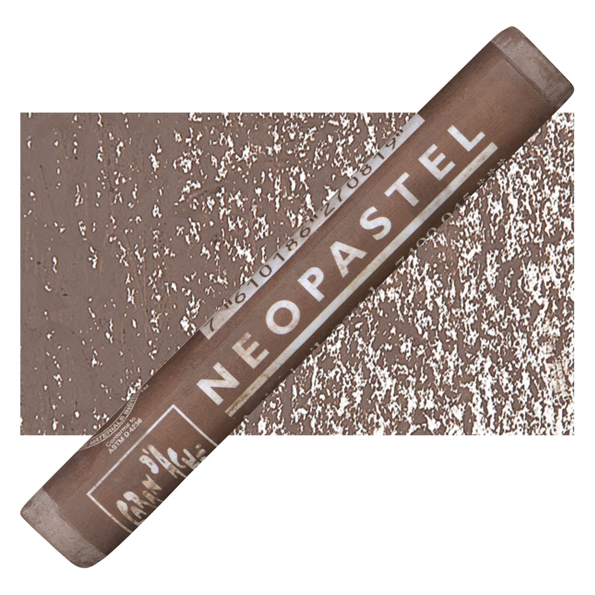 Caran d'Ache Neopastel - Vpastel andycke Brown pastel and swatch