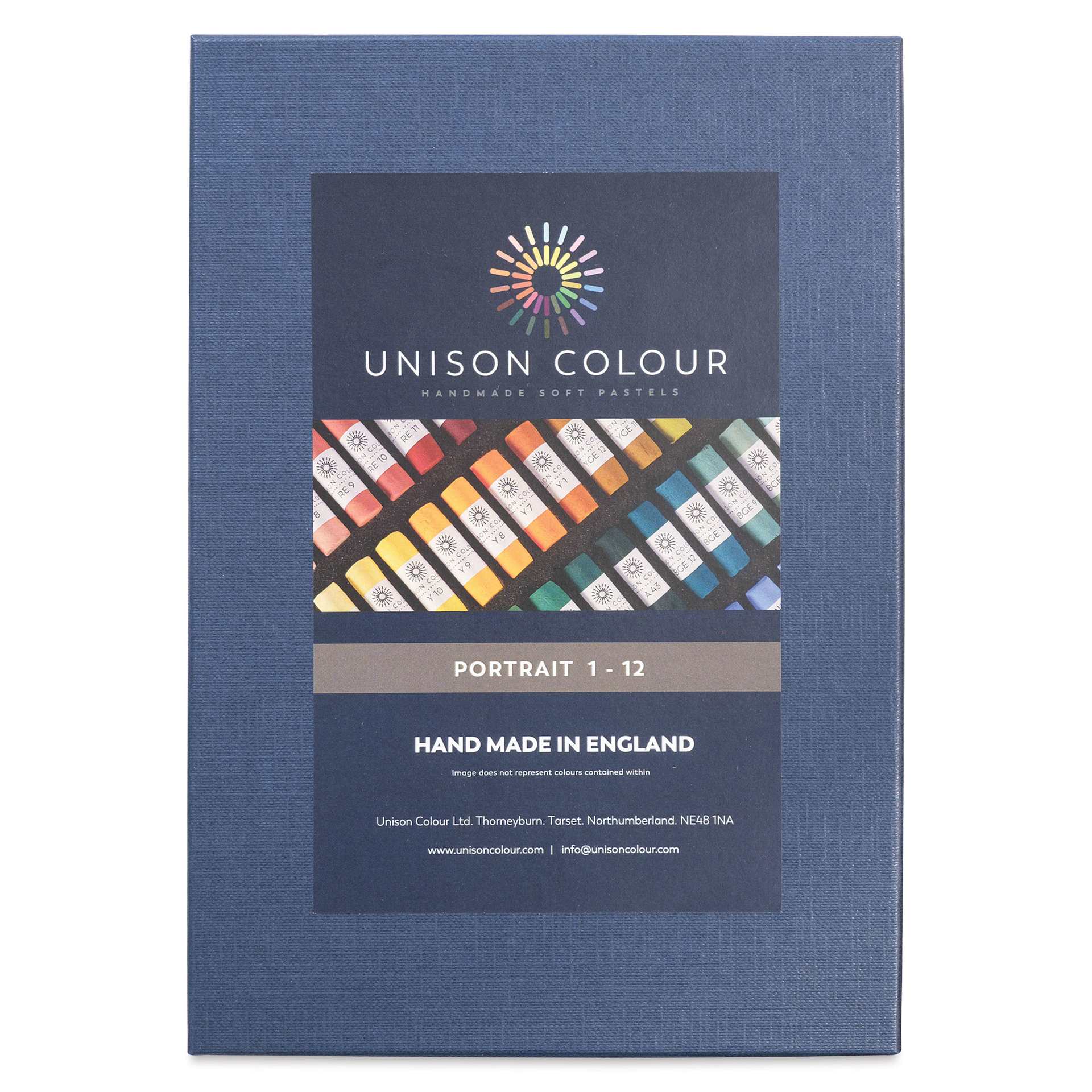 Unison Handmade Pastels - Portrait Colors, Set of 12 (front of box)