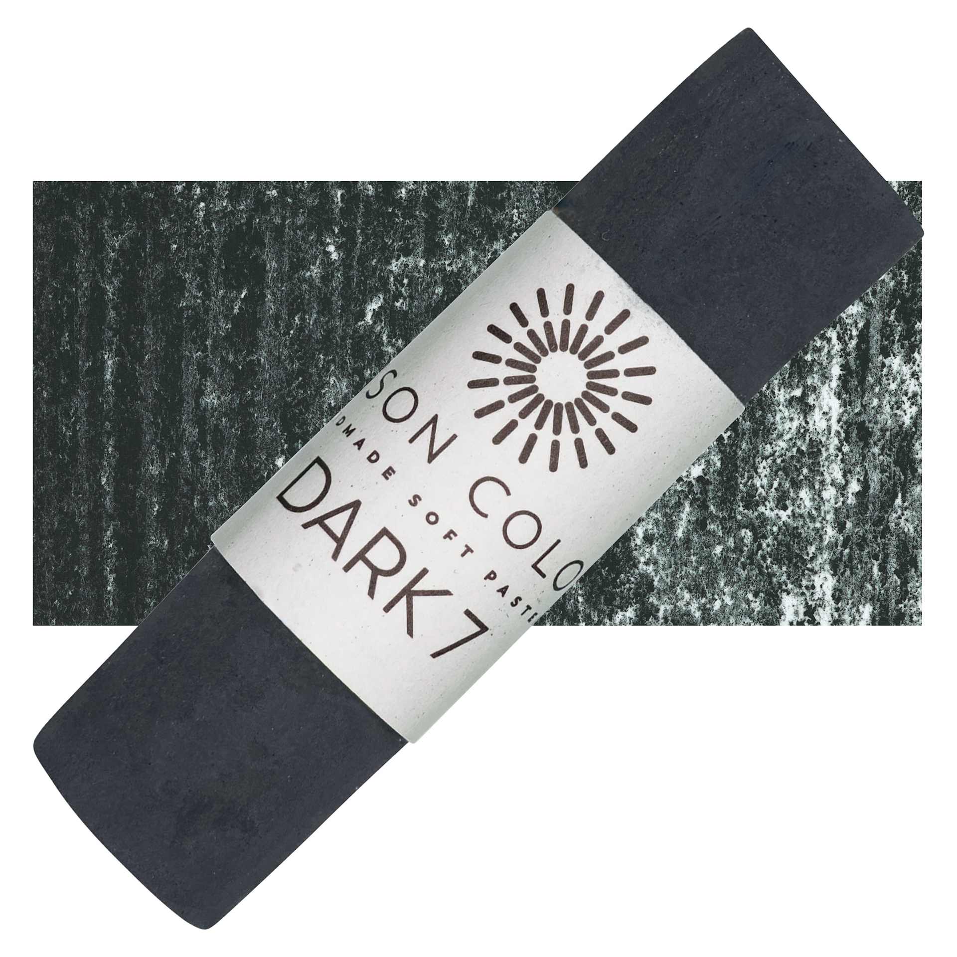 Unison Handmade Pastel - Dark 7 pastel and swatch