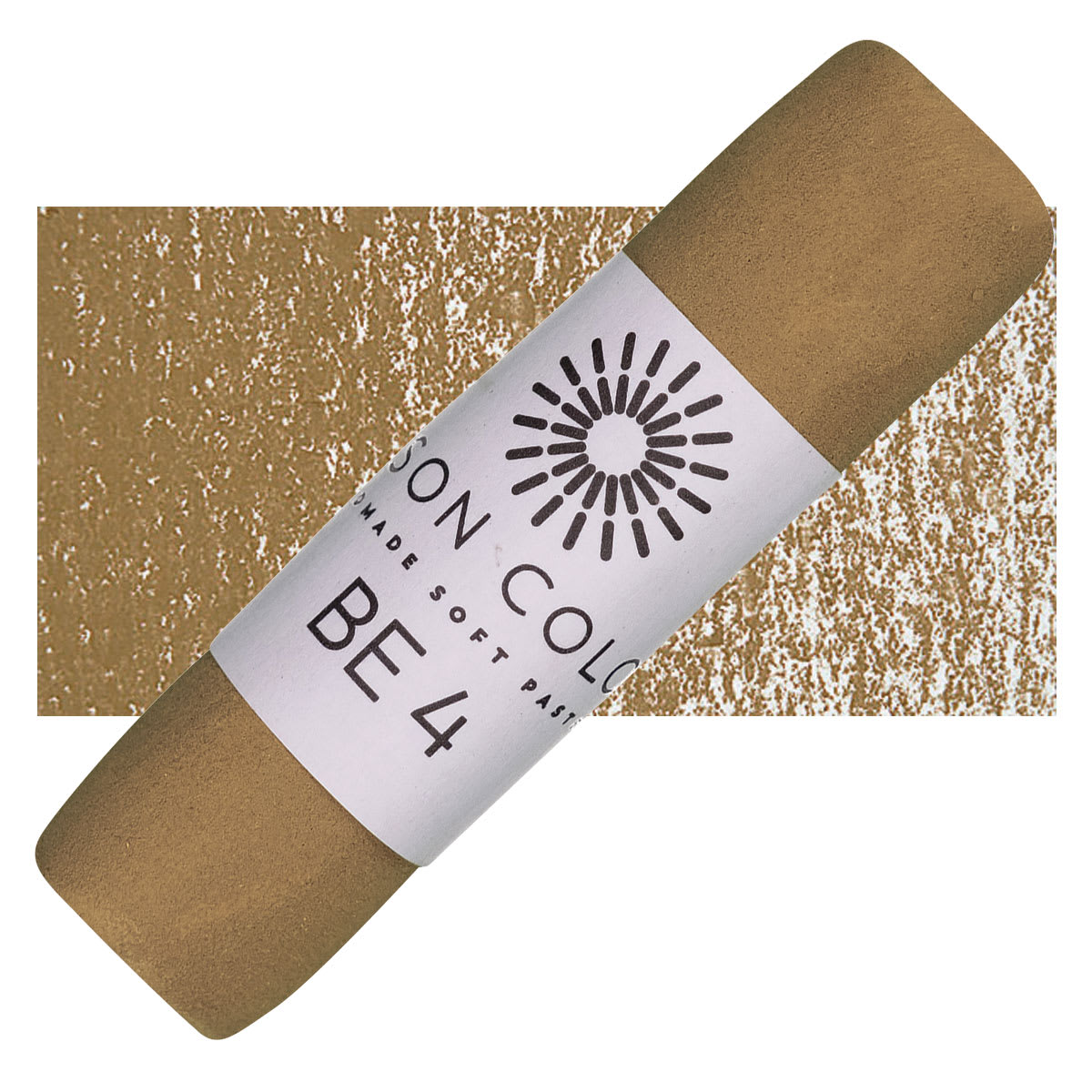 Unison Handmade Pastel - Brown Earth 4 pastel and swatch