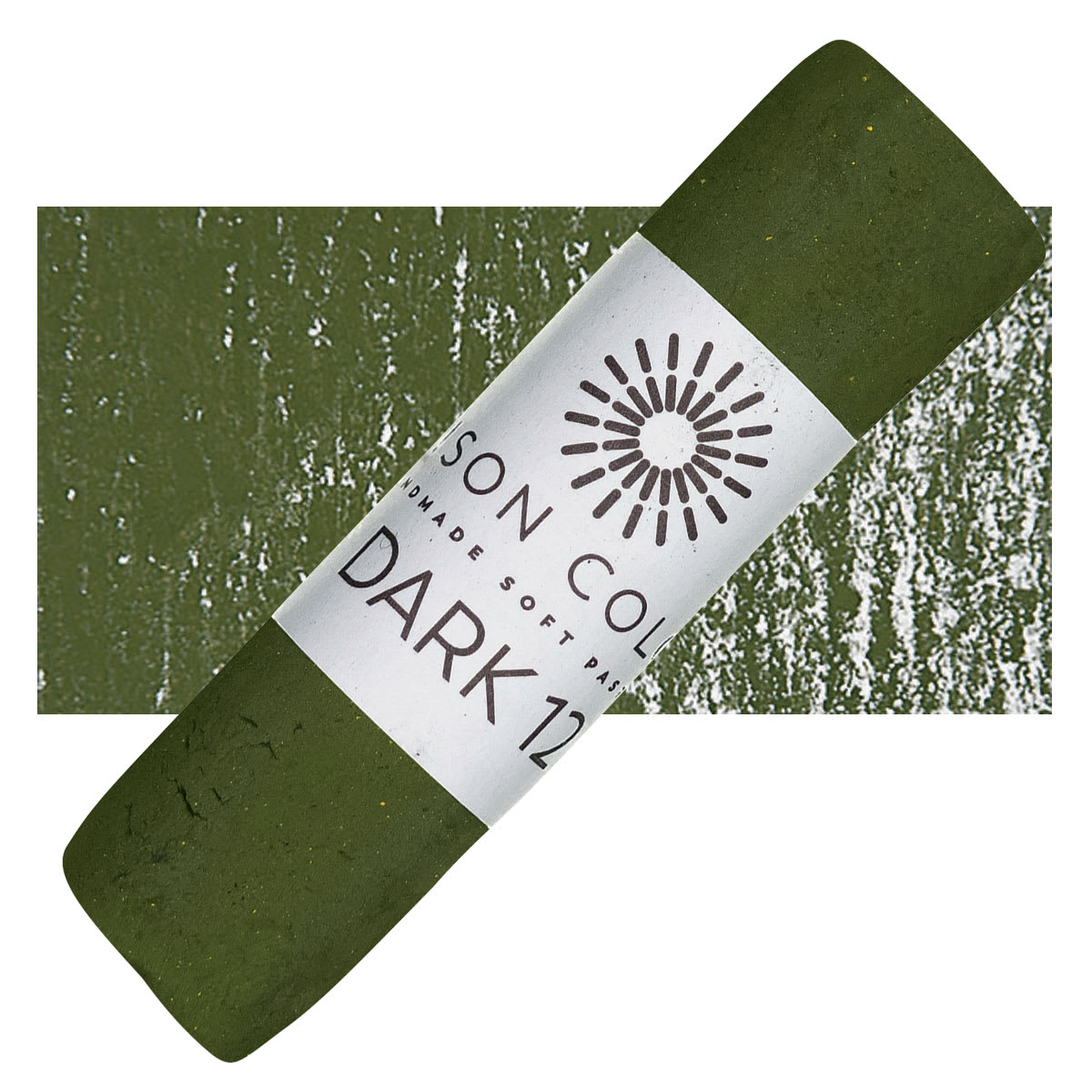 Unison Handmade Pastel - Dark 12 pastel and swatch