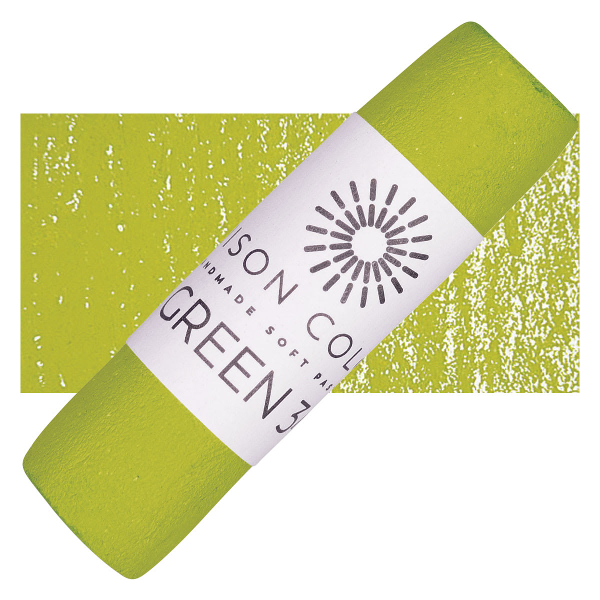 Unison Handmade Pastel - Green 34 pastel and swatch