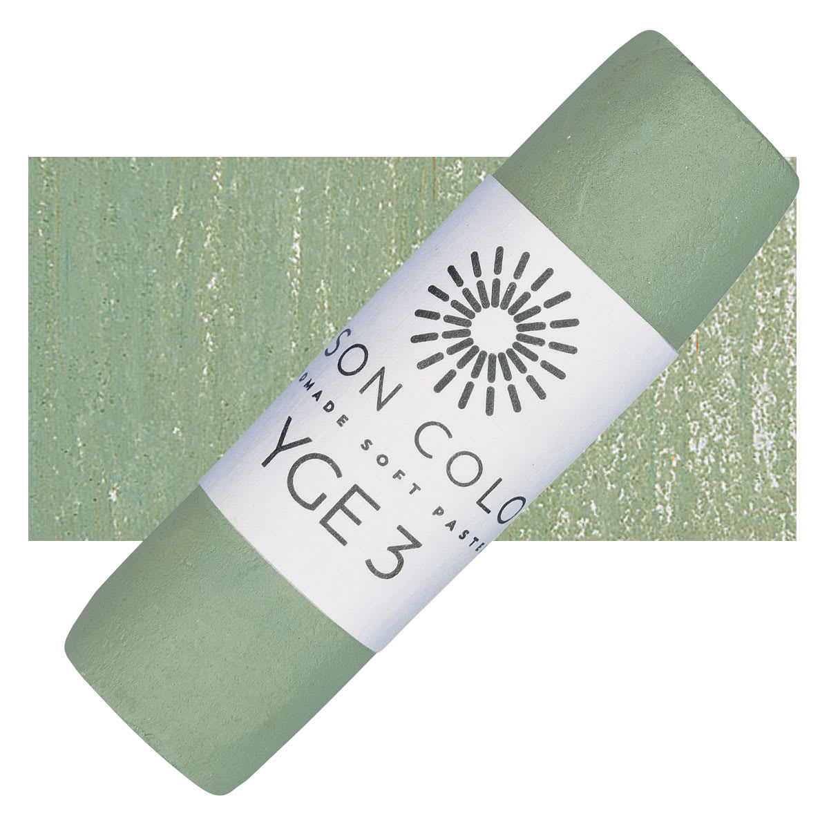 Unison Handmade Pastel - Yellow Green Earth 3 pastel and swatch