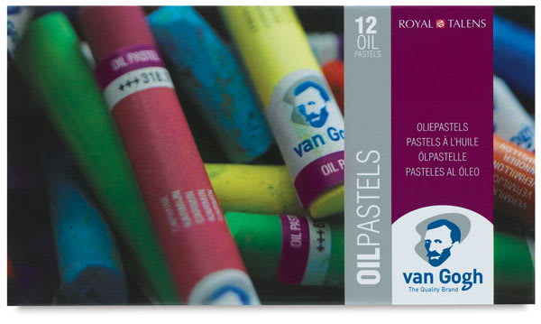 Oil Pastels, Set of 12, front cover Oil Pastels, Set of 12, front cover