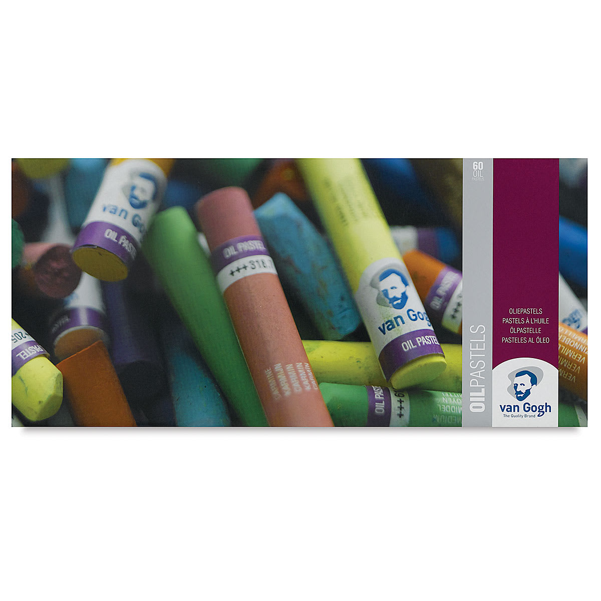 Oil Pastels, Set of 60, front cover Oil Pastels, Set of 60, front cover