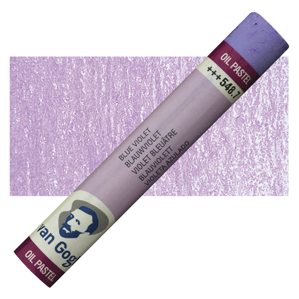 Van Gogh Oil Pastel - Blue Vioet 548.7 oil pastel and swatch Van Gogh Oil Pastel - Blue Vioet 548.7 oil pastel and swatch