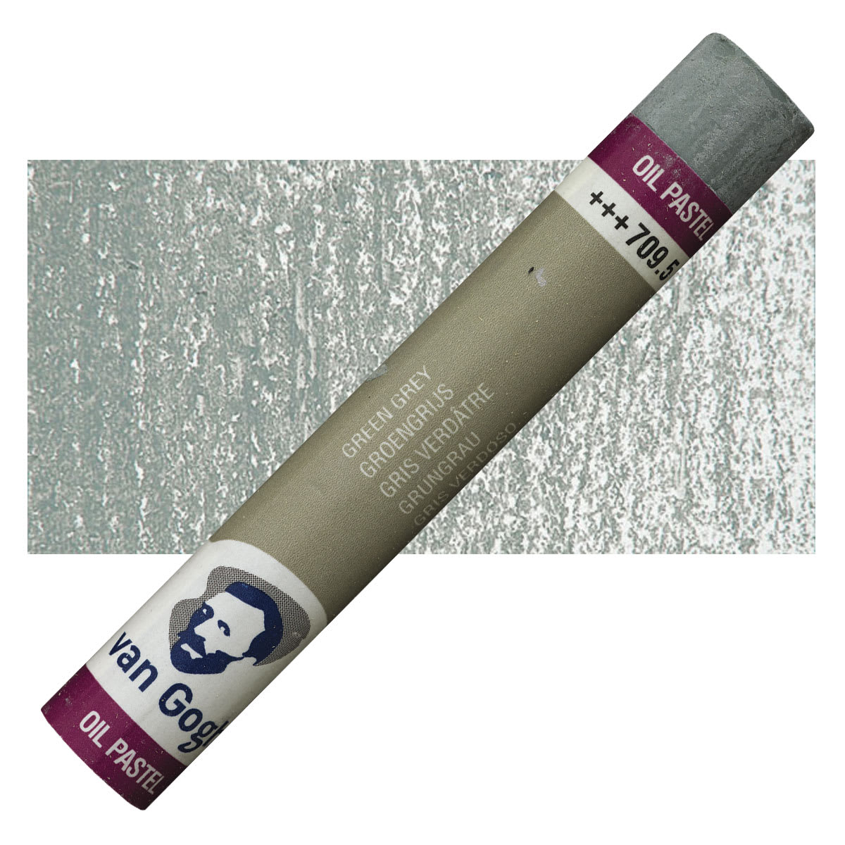 Van Gogh Oil Pastel - Greenish Gray pastel oil pastel and swatch