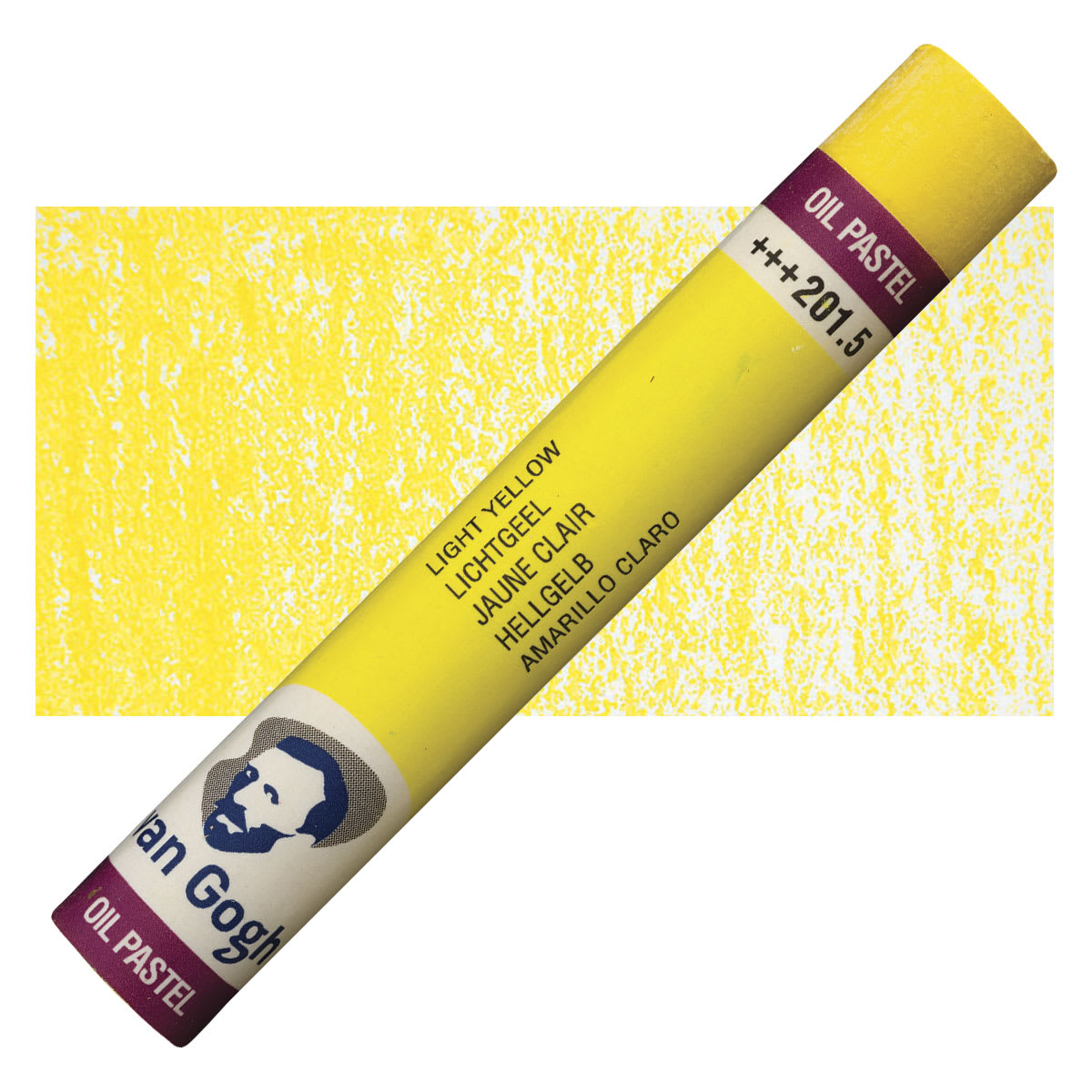 Van Gogh Oil Pastel - Light Yellow 201.5 oil pastel and swatch