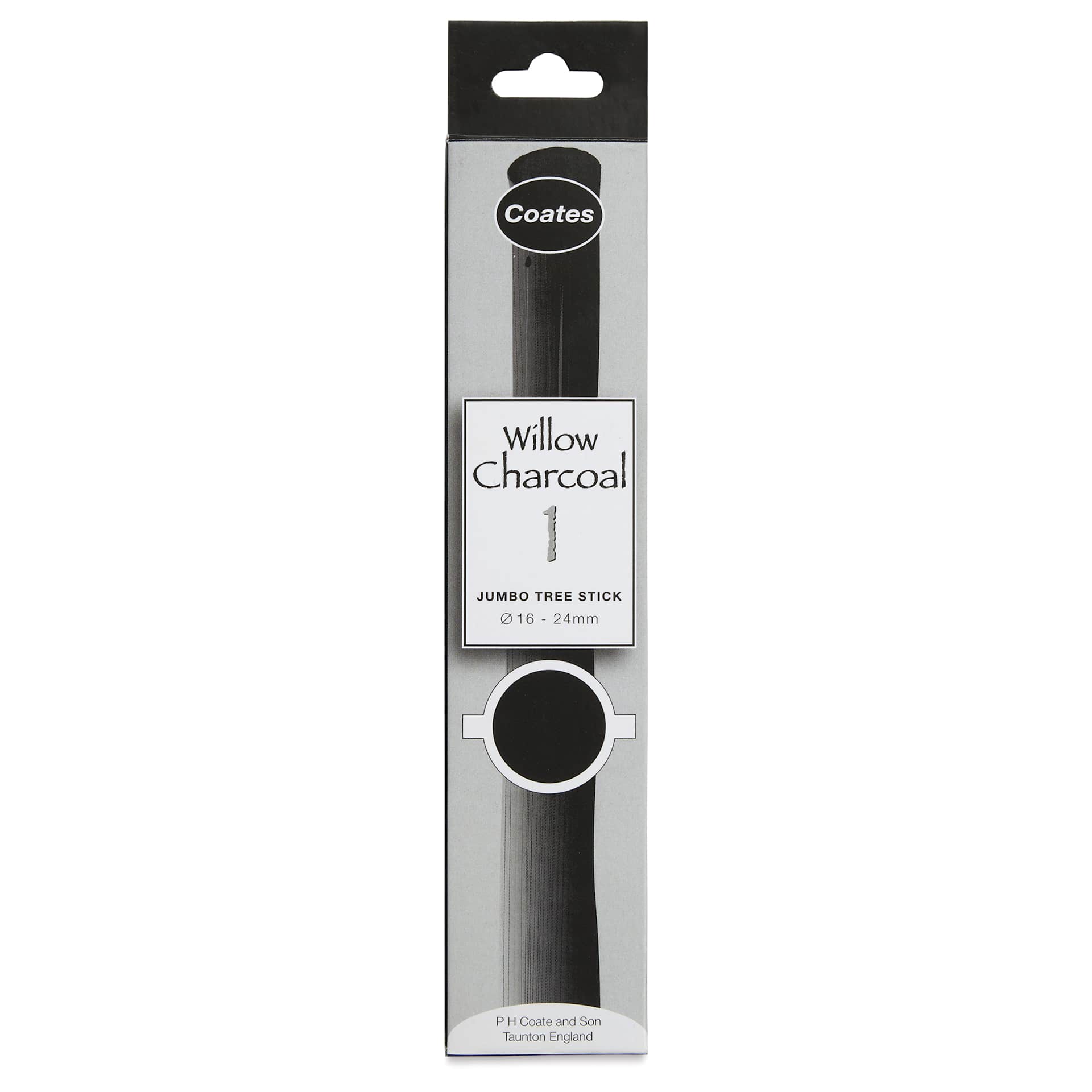 Coates Premium Artist's Willow Charcoal - Tree Stick, Each, in package