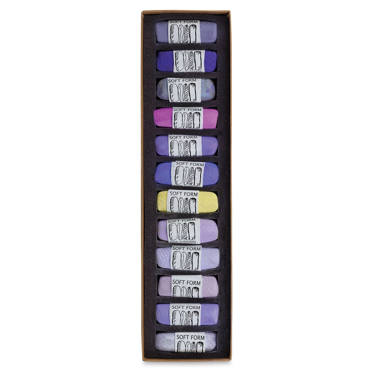 Purple Haze, Set of 12 Pastels in Tray