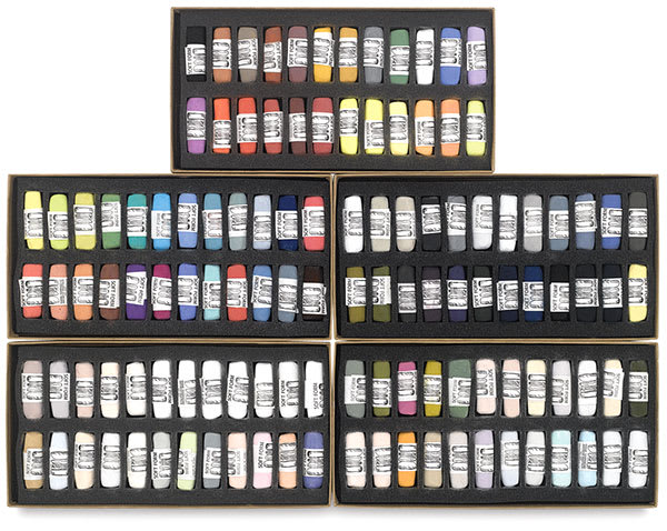 Light, Set of 120  Pastels in Trays