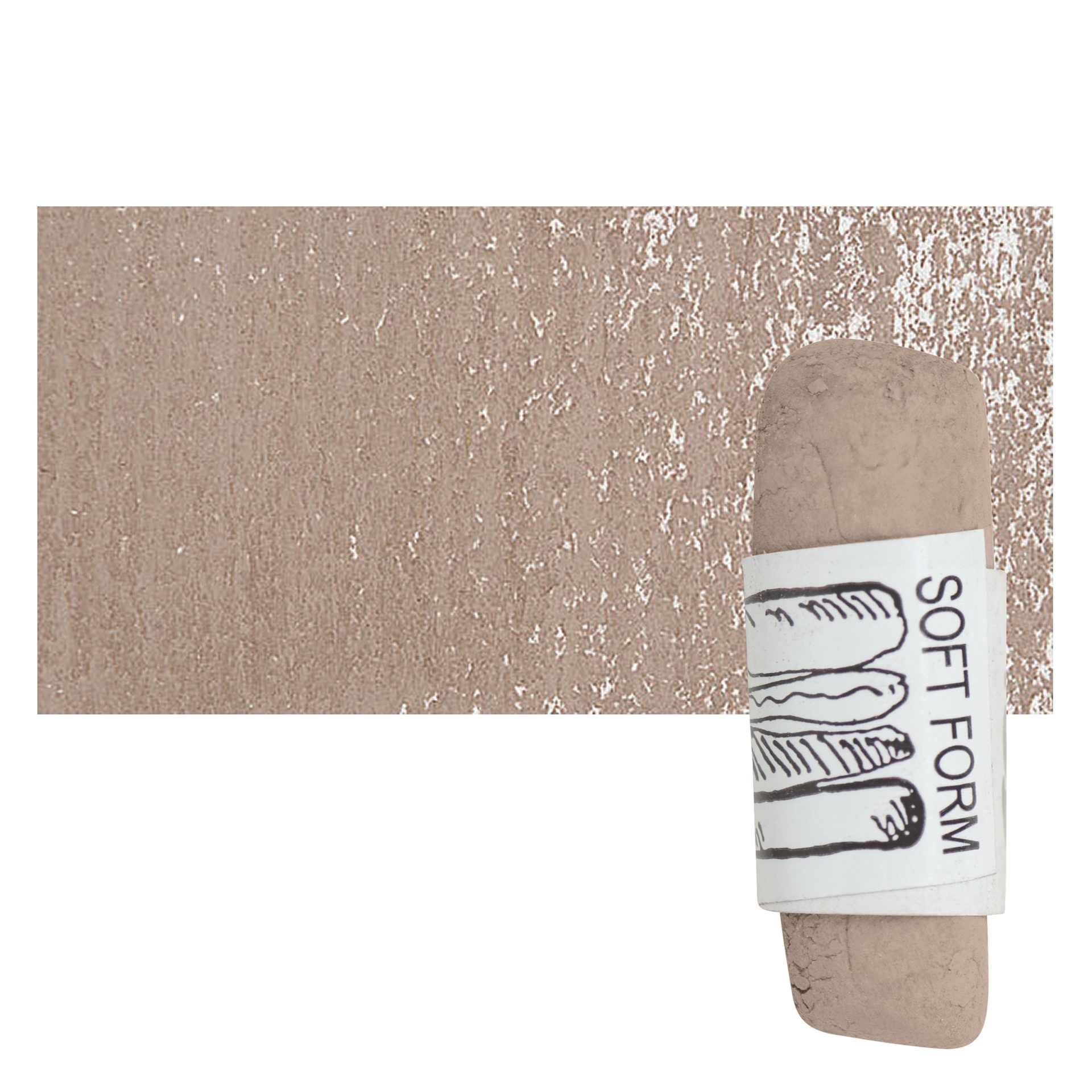 Townsend Artists' Soft Form Pastel - Light Mauve Dark pastel and swatch