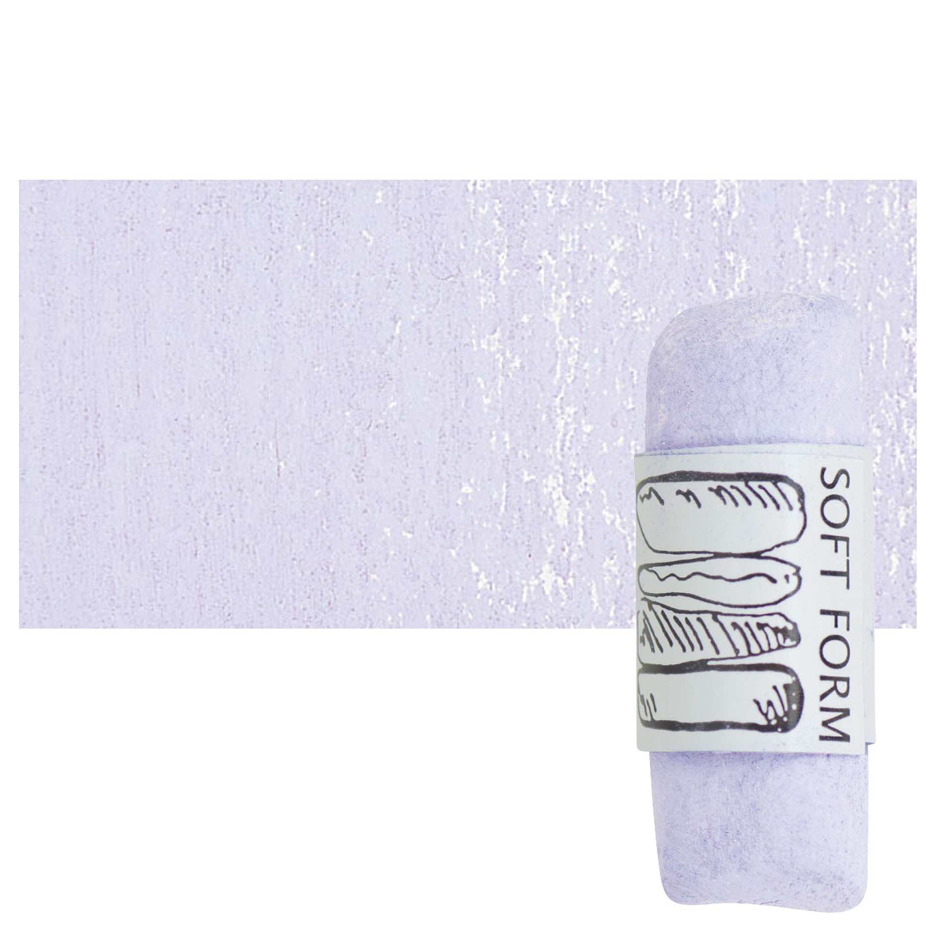 Townsend Artists' Soft Form Pastel - Violet Gray 102 pastel and swatch