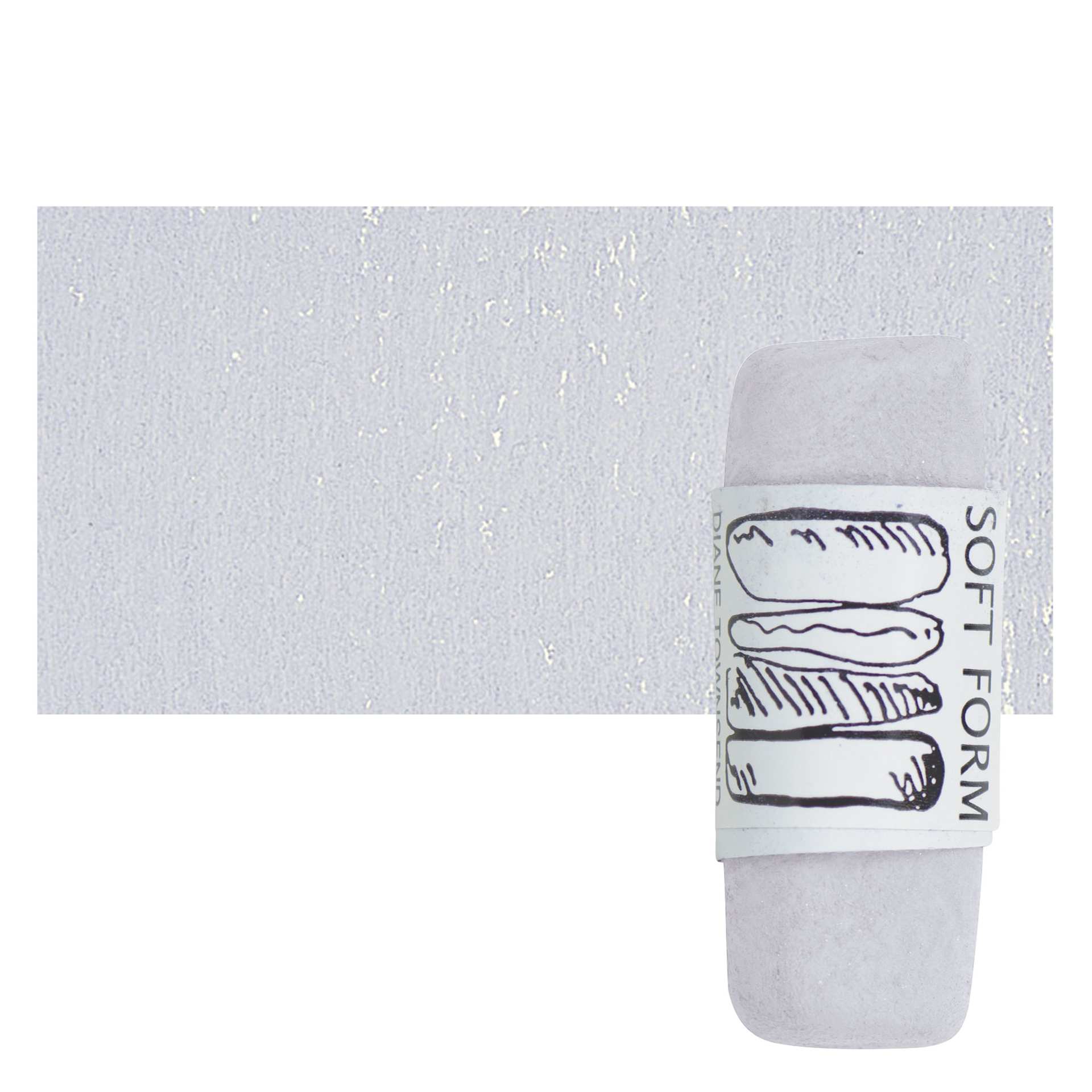 Townsend Artists' Soft Form Pastel - Violet Gray 102D pastel and swatch