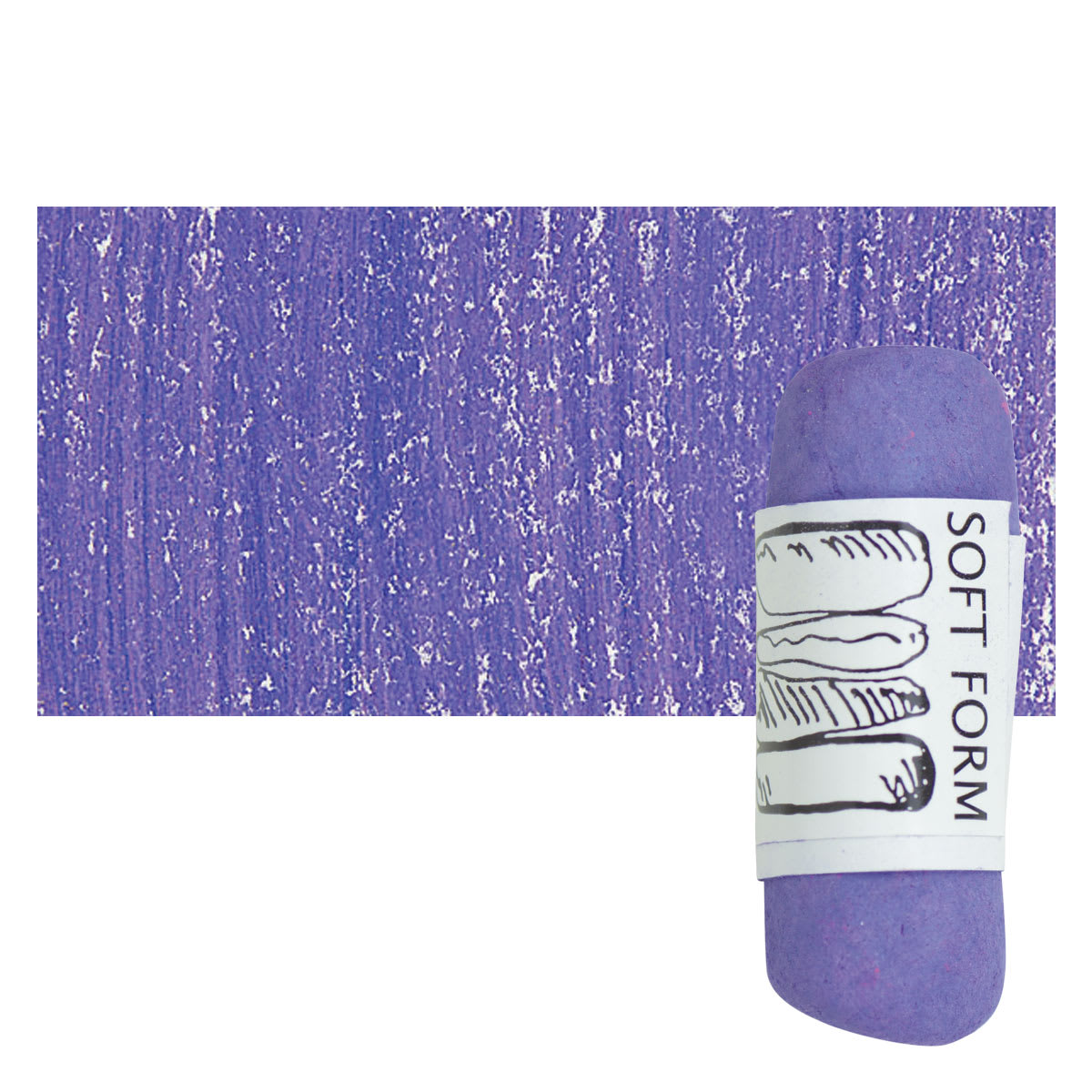 Townsend Artists' Soft Form Pastel - Bright Violet Light pastel and swatch