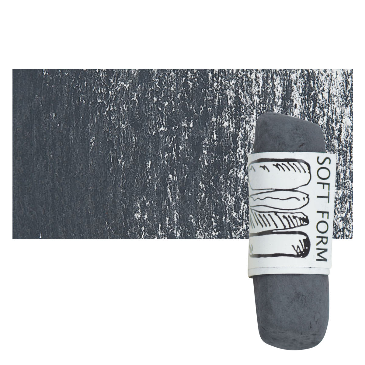 Townsend Artists' Soft Form Pastel - Dark Blue Green pastel and swatch