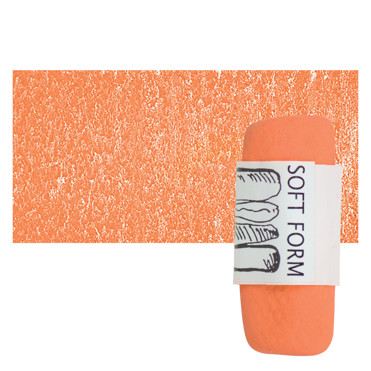 Townsend Artists' Soft Form Pastel - Fluorescent Yellow pastel and swatch
