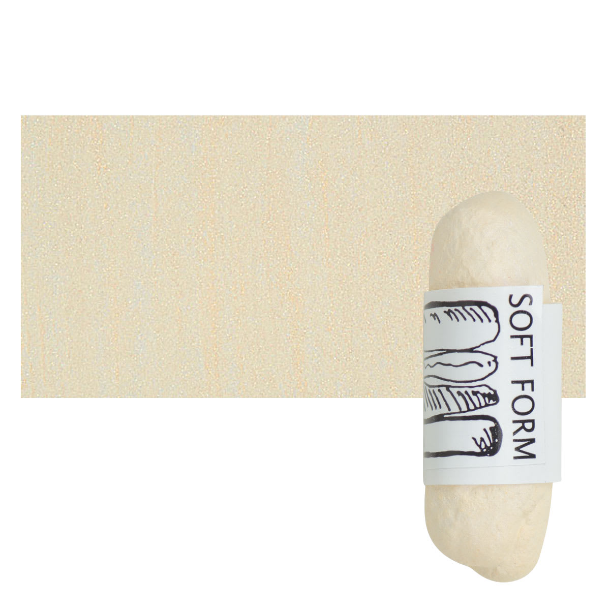 Townsend Artists' Soft Form Pastel - Iridescent Orange pastel and swatch